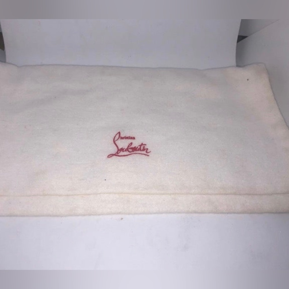 Christian Louboutin White Cotton FoldOver Dustbag